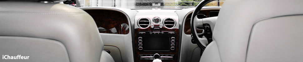 Bentley Continental Flying Spur chauffeur car interior