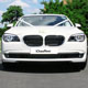 BMW Wedding Car front view in white