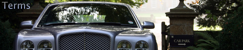 Chauffeur Car Hire Terms terms