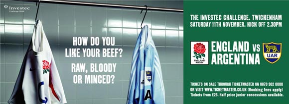 Great British Events » Events » England vs Argentina Rugby