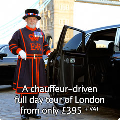 A full day tour of London in chauffeur-driven car
