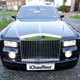 Rolls Royce Phantom chauffeur car front top view