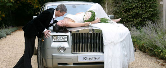 Classy Rolls-Royce Wedding Car
