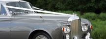 Vintage wedding car in Surrey