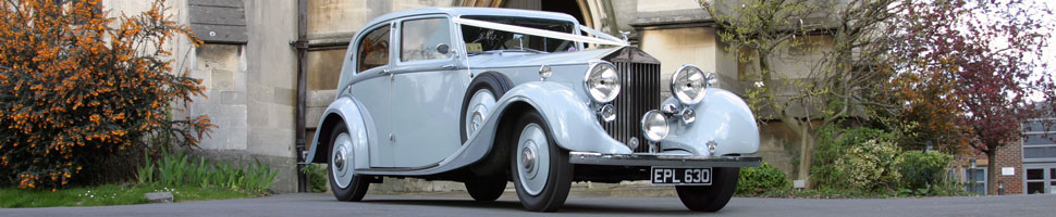 Vintage Rolls-Royce wedding car
