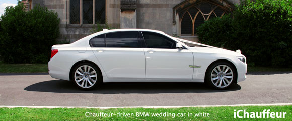 Introducing White BMW wedding car hire from iChauffeur