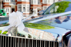 Rolls-Royce Phantom wedding ribbons