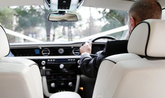 Rolls-Royce wedding car interior