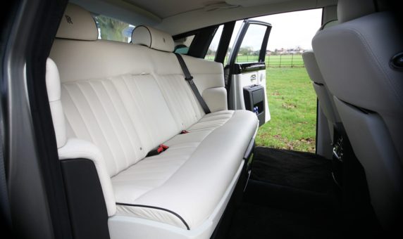 Phantom wedding car rear interior