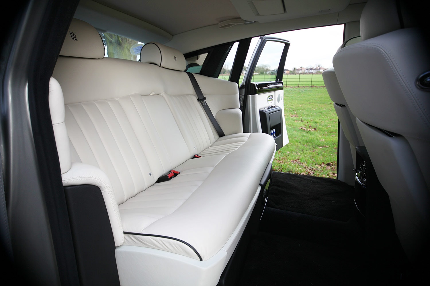 Phantom wedding car rear interior