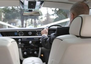 Rolls-Royce wedding car interior