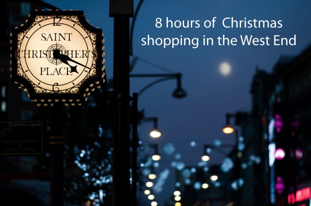 8 hours of Christmas shopping in the West End