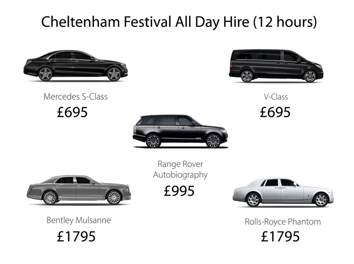 Cheltenham Festival Chauffeur Hire prices