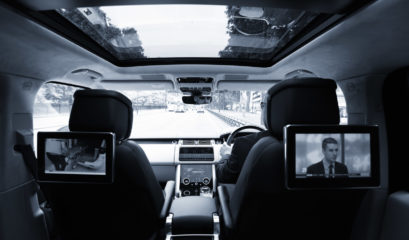 Chauffeur car interior