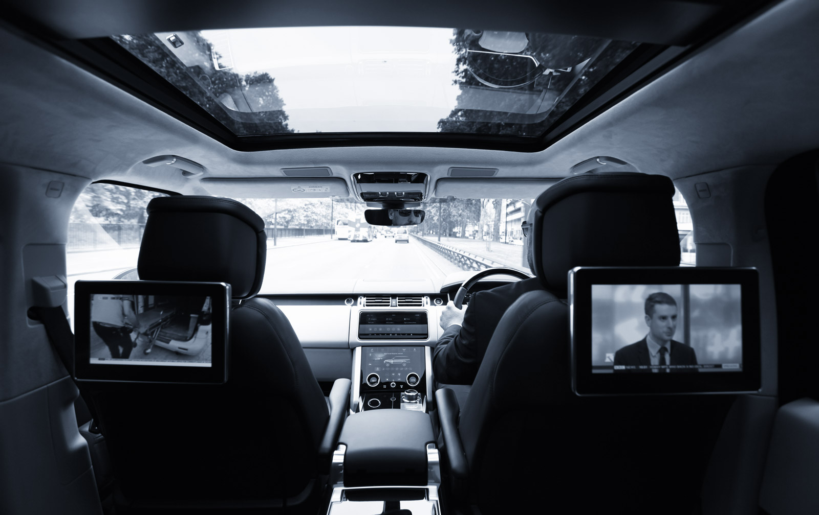 Chauffeur car interior