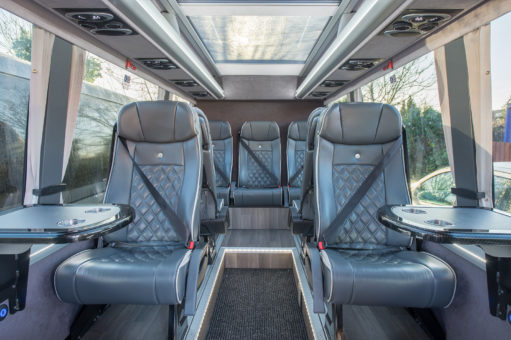 Luxury minibus interior