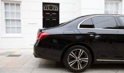 Mercedes E-Class chauffeur car rear