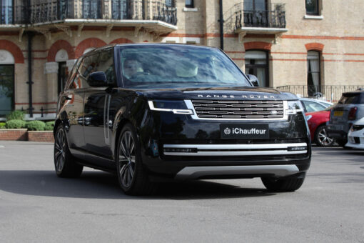 Black range rover chauffeur car