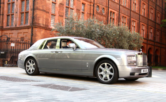 Rolls-Royce Phantom in silver