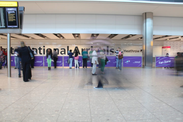 Heathrow Airport arrivals