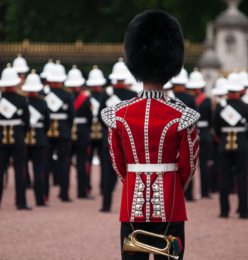 Military band in London