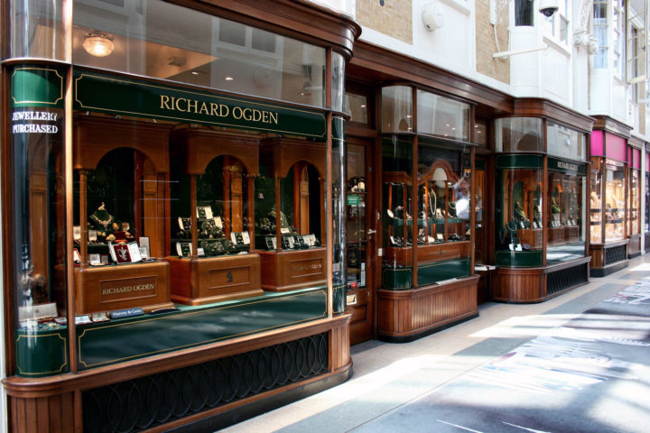 Burlington Arcade shops, Mayfair, London