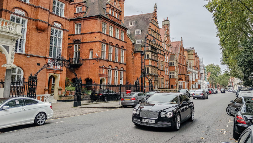 Kensington chauffeur Bentley car