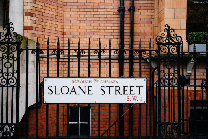 Sloane Street, Borough of Chelsea SW1 Sign