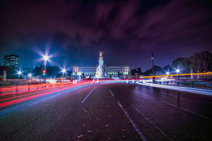 The Mall, St James's, London at night