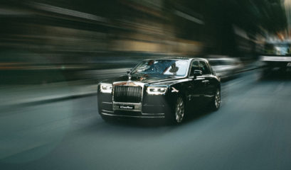 Rolls-Royce chauffeur car.