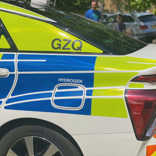 Hydrogen powered Met Police car