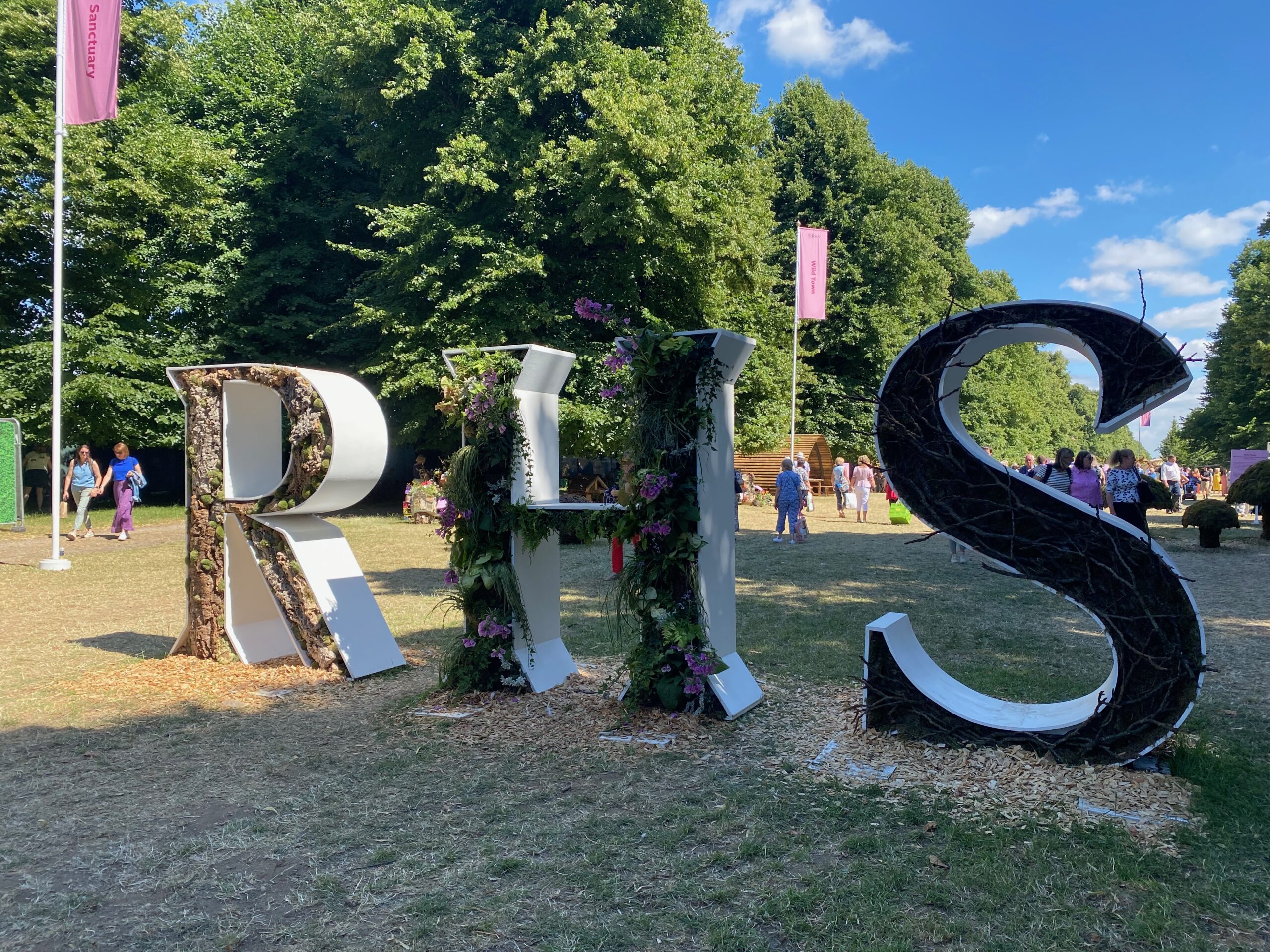 RHS floral display at Hampton Court Palace Garden Festival