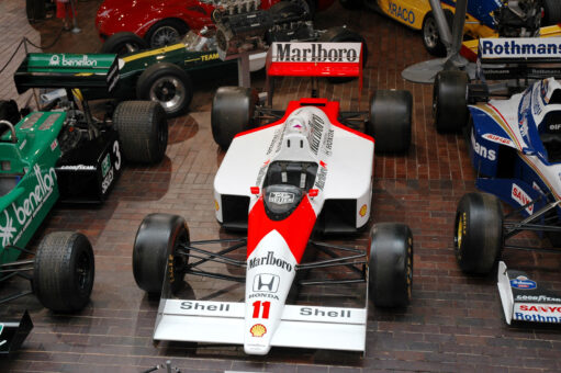 F1 cars at Beaulieu motor museum