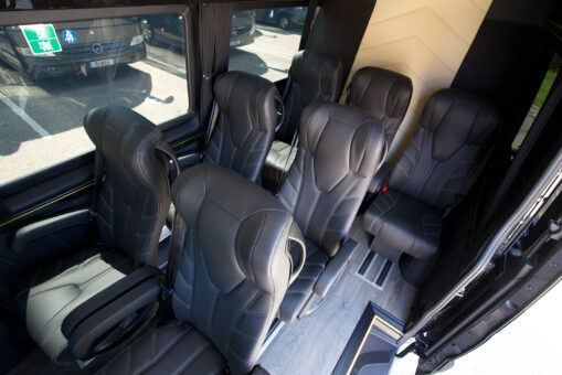 Mercedes 8 seater minibus interior