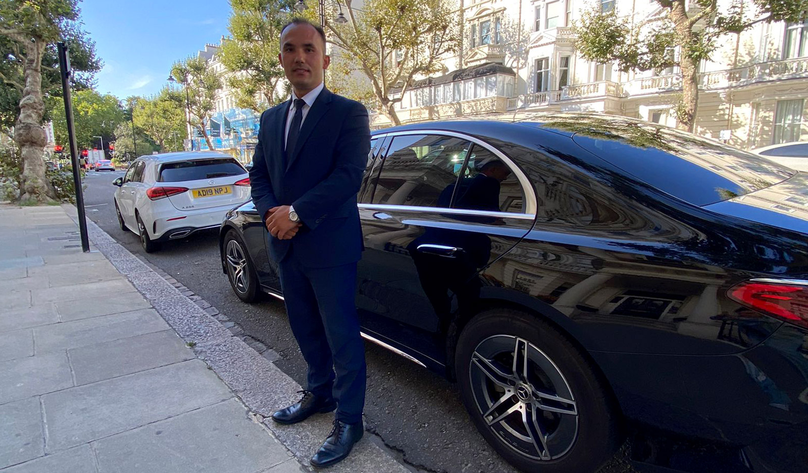 Mercedes E-Class chauffeur car in London